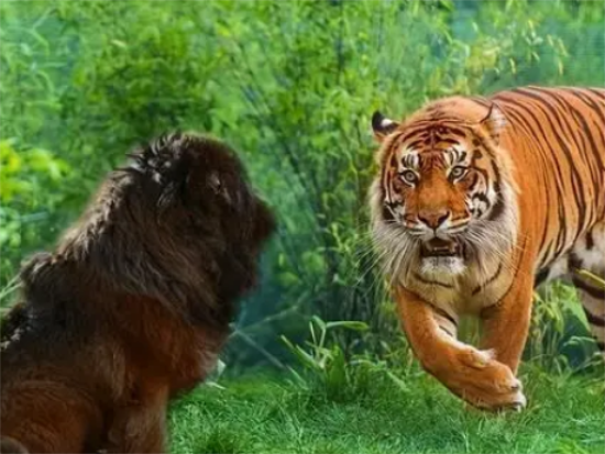 老虎大战藏獒